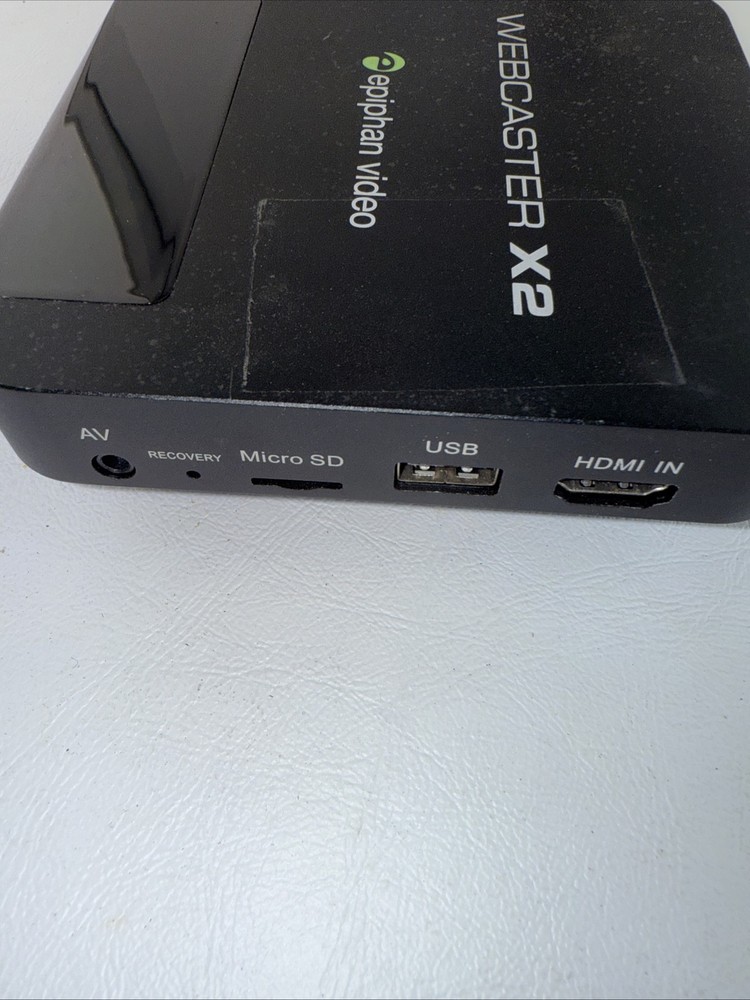 Epiphan Webcaster X2 Live Streaming Encoder – YouTube Facebook Twitch (No Cable)