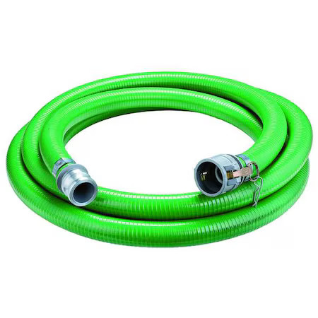 Continental 4Yln5 4" Id X 20 Ft Pvc Discharge & Suction Hose Gn