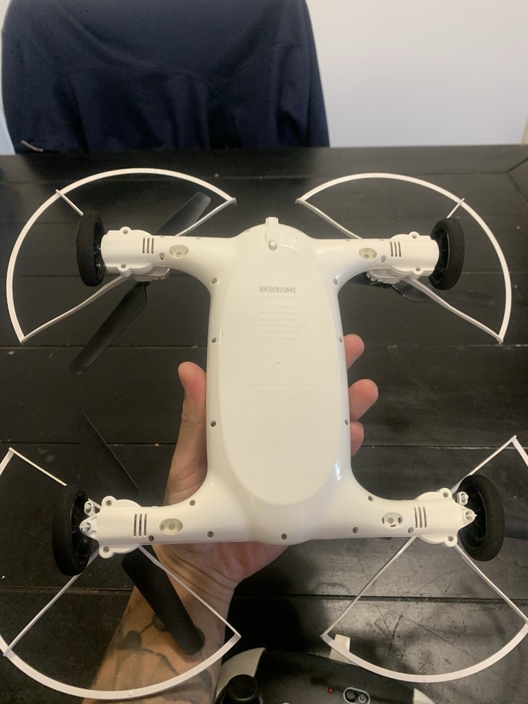 SHARPER IMAGE FLY + DRIVE 7" DRONE RECHARGEABLE DUAL FUNCTION 2.4GHZ LONG RANGE