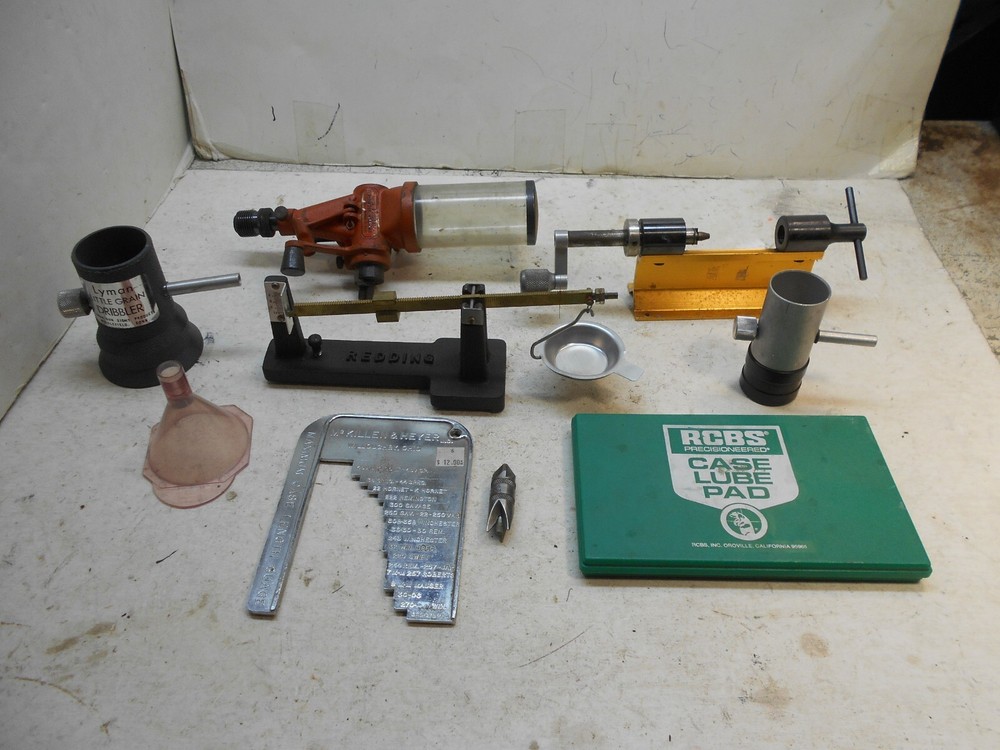 reloading tools redding scale lyman powder measure forster case trimmer +