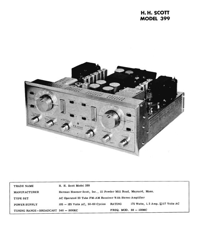 Scott Amp Amplifiers Service Manuals Schematics Audiophile Computer DVD *Nice*