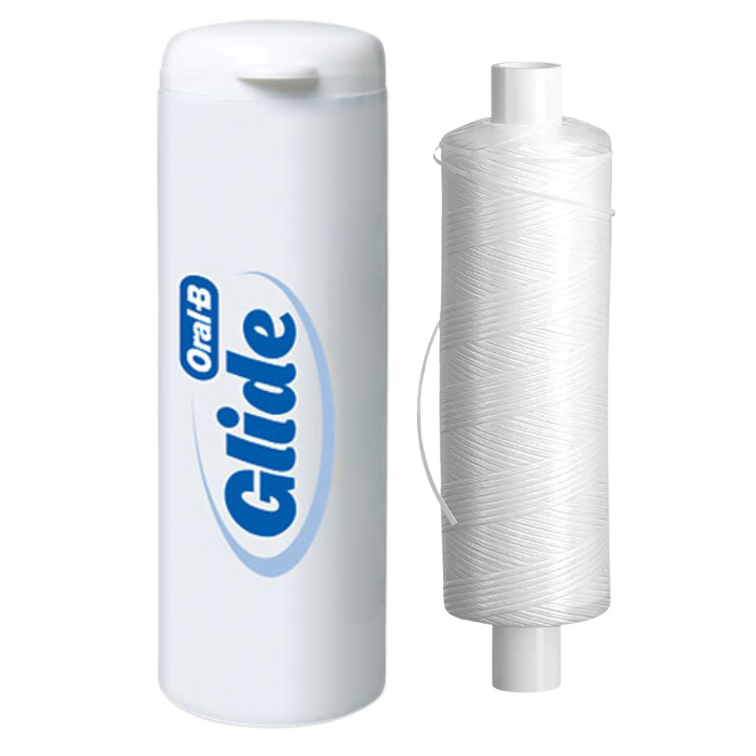 2-Pack NEW VERSION! Oral-B Glide Healthy Gums Unflavored Floss Refills, 160m