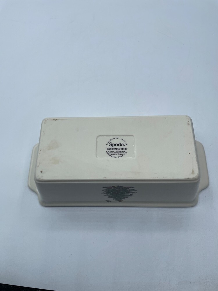 Spode Christmas Tree Mini Bread Pan 7.75" x 3.5" Multicolor