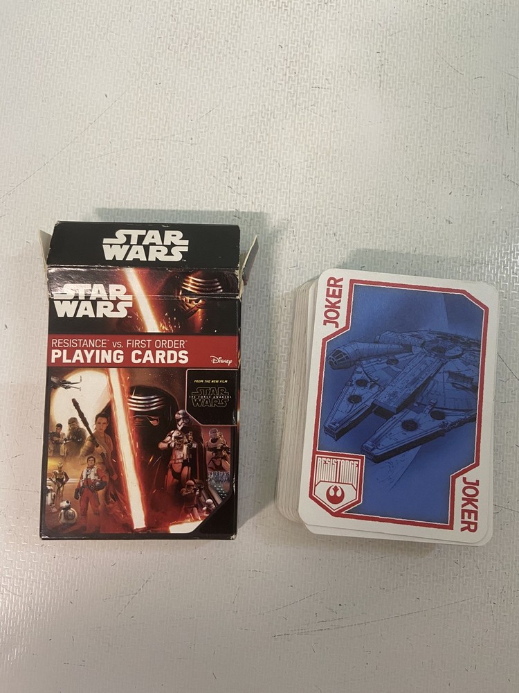 Star Wars Force Awakens: RESISTANCE vs FIRST ORDER Playing Cards Complete Set