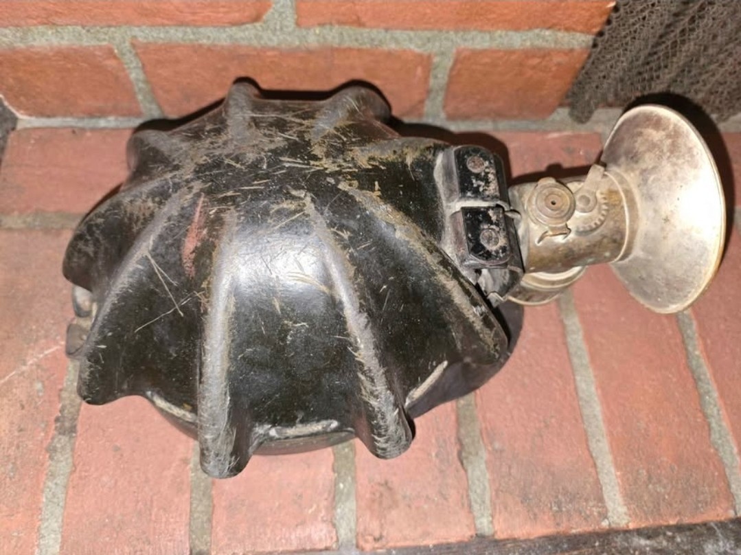 1920s-1930s Antique Historic Child-Labor Coal Miner's helmet! VERY RARE!!!!!!