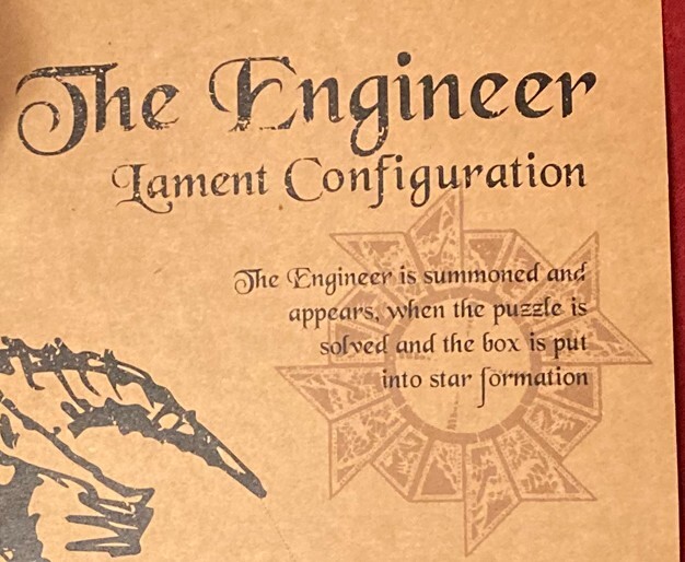 Hellraiser Puzzle Box "The Engineer" Schematics - Lithograph Print
