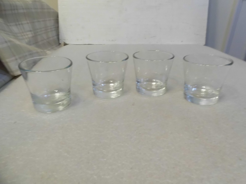4 Clear Glass Candle Making Jars