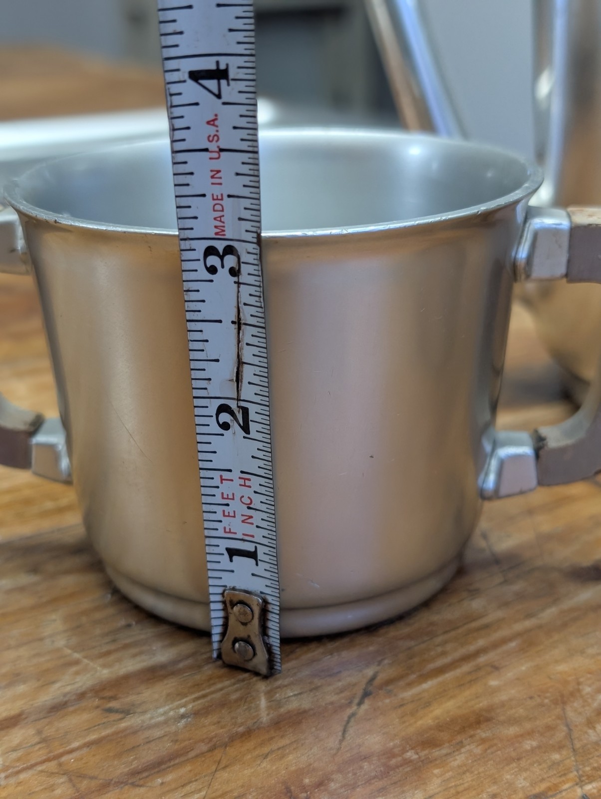 Vintage Aluminum Art Deco Wood Handles MCM Kensington Tea Coffee Set