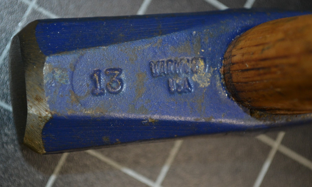 WARWOOD - BLACKSMITH PUNCH - 7/8" - ORIGINAL HANDLE