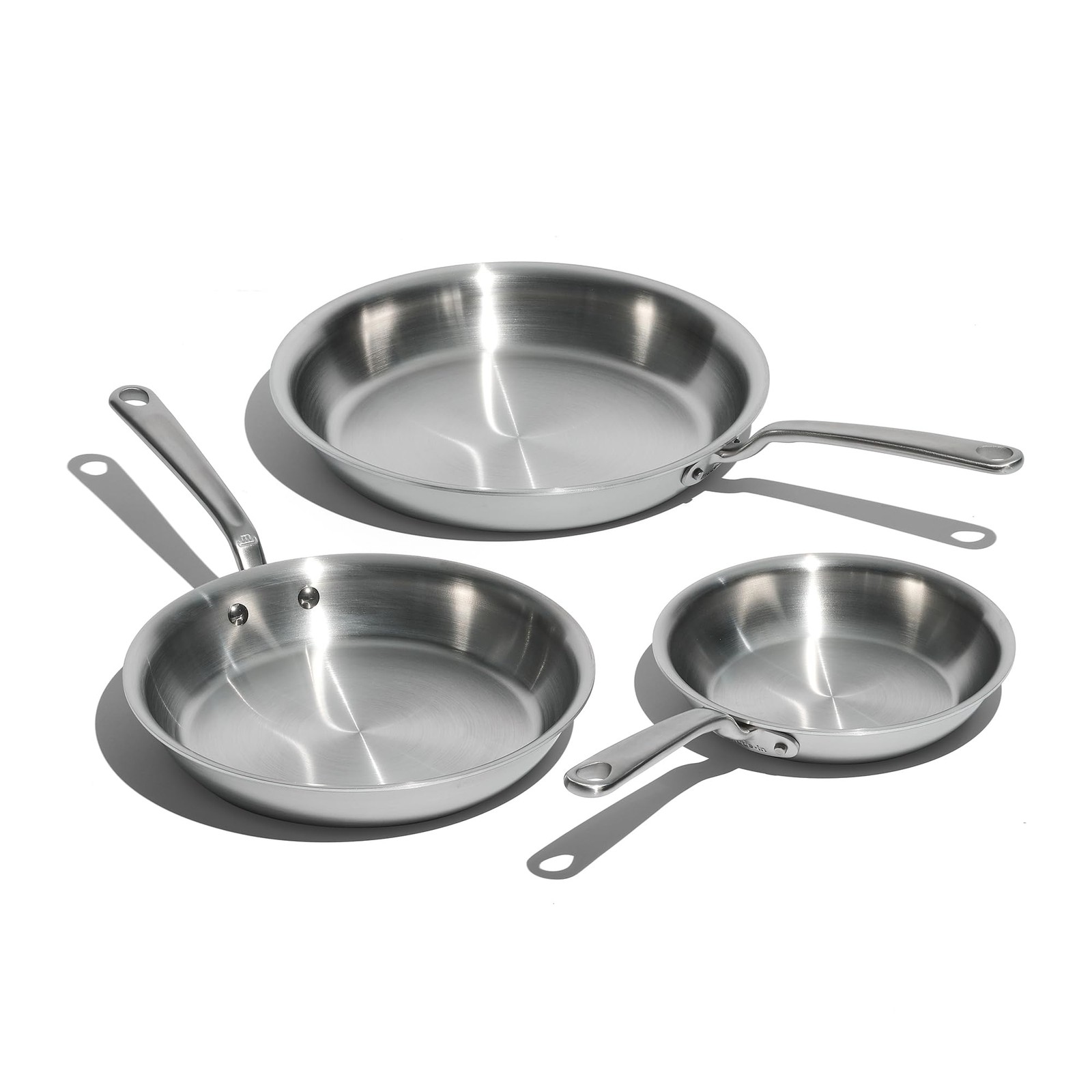 Made In Cookware - 3-Piece (Includes 8"10"12") Stainless Frying Pan Set - 5 Ply