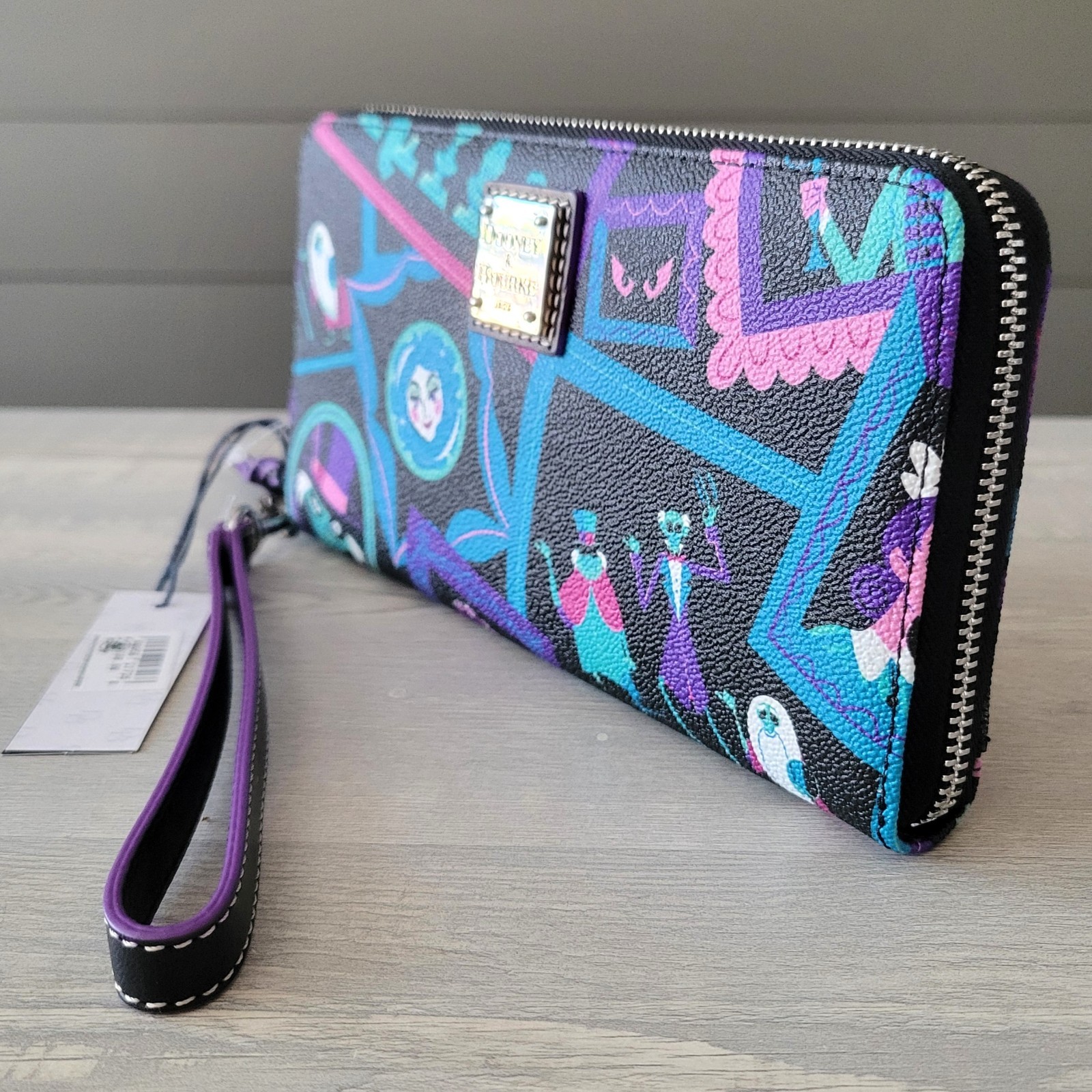 Disney Dooney Haunted Mansion Wallet Wristlet Madame Leota Ghosts Busts NWT