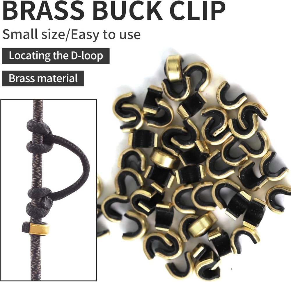 SPG Bow String Nock Points - 40 Packs Arrows Bowstring Nocking Point Black