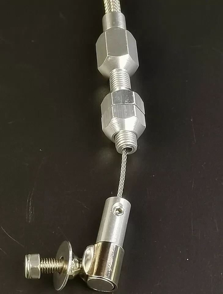 Street Rod Floor Mount Gas Pedal w/36" Throttle Cable & Bracket Spring Set