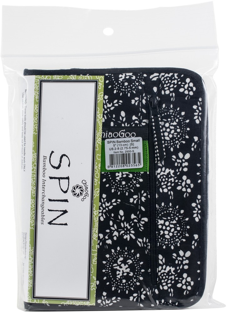 ChiaoGoo SPIN Bamboo Interchangeable Knitting Needle 5" Tip Set-Small