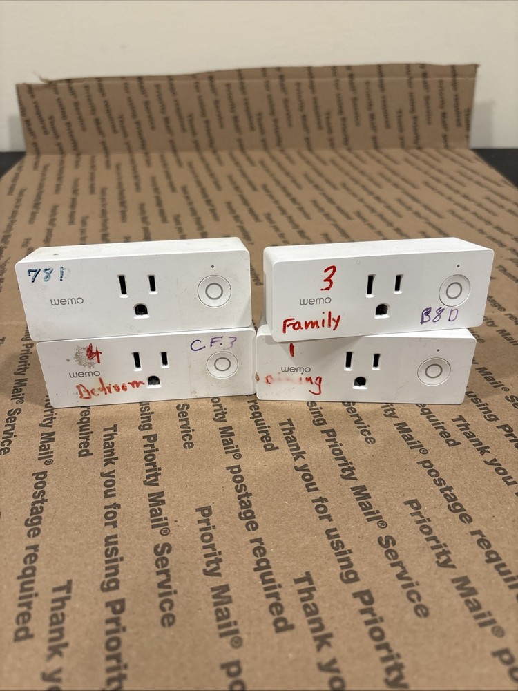 Belkin Wemo Mini Smart Plug 4 Pack UNTESTED
