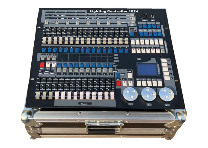 new DMX 1024CH Controller Console For Stage Lighting DJ Party +fly case