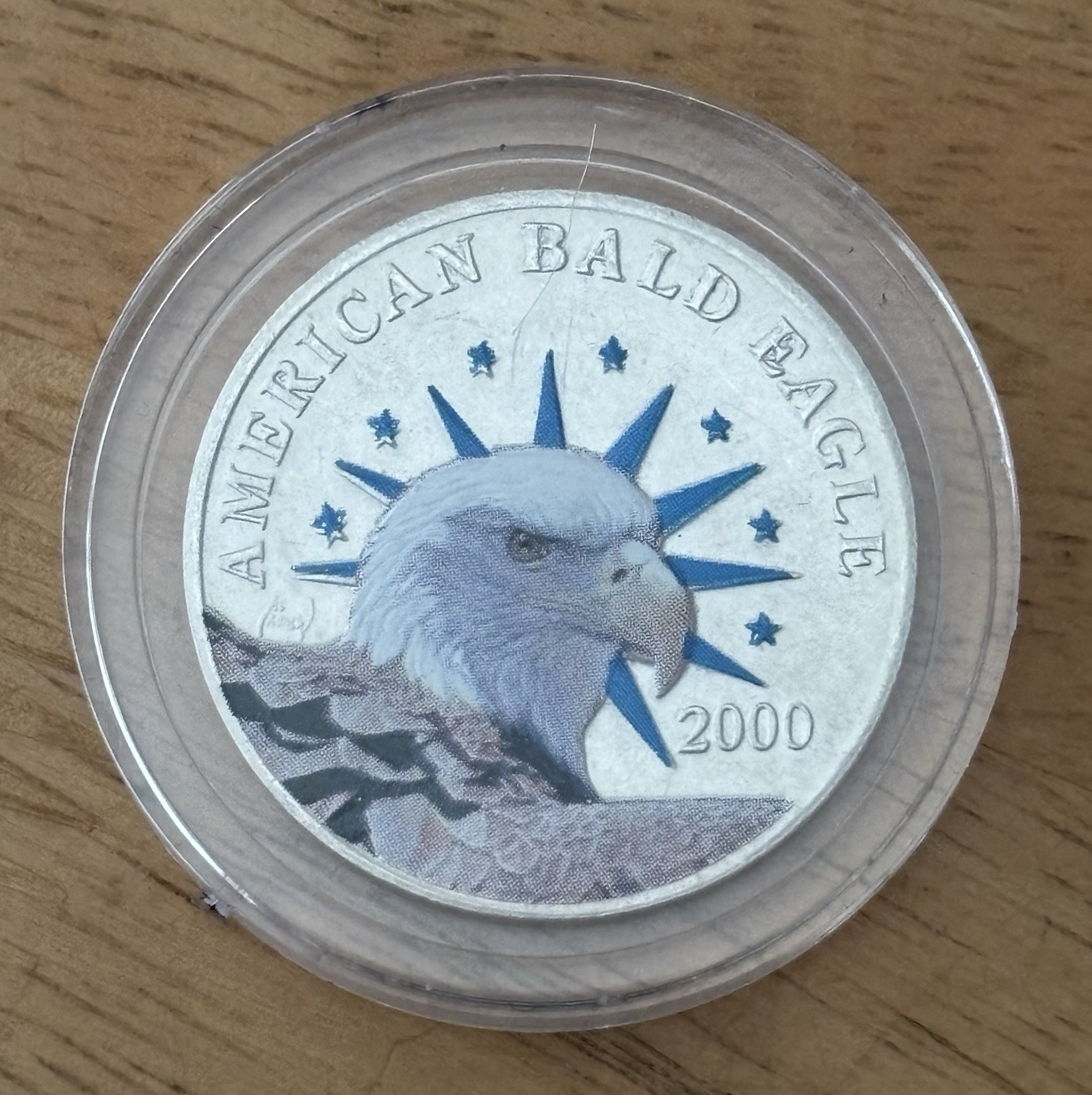 2000 American Bald Eagle 10 Dollar Republic Of Liberia Coin In Case Certificate