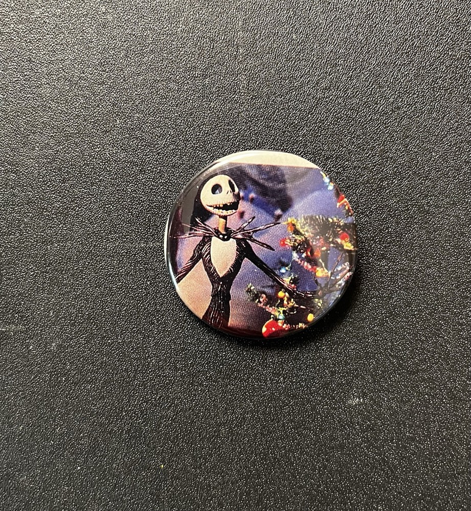 Nightmare Before Christmas Pinback Button. Original Handmade 1.5” Pinback Button