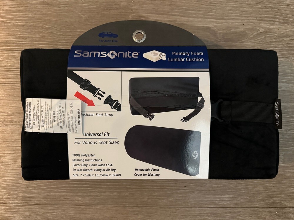 Samsonite Premium Memory Foam Molds & Supports To Maintain Correct Posture ✅