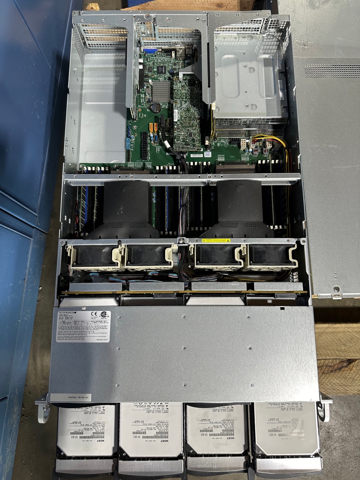 SUPERMICRO 829U-10 Server w/ 12x 6TB HDD HGST 0F18335 6028U-TRTP+ 128GB RAM #2