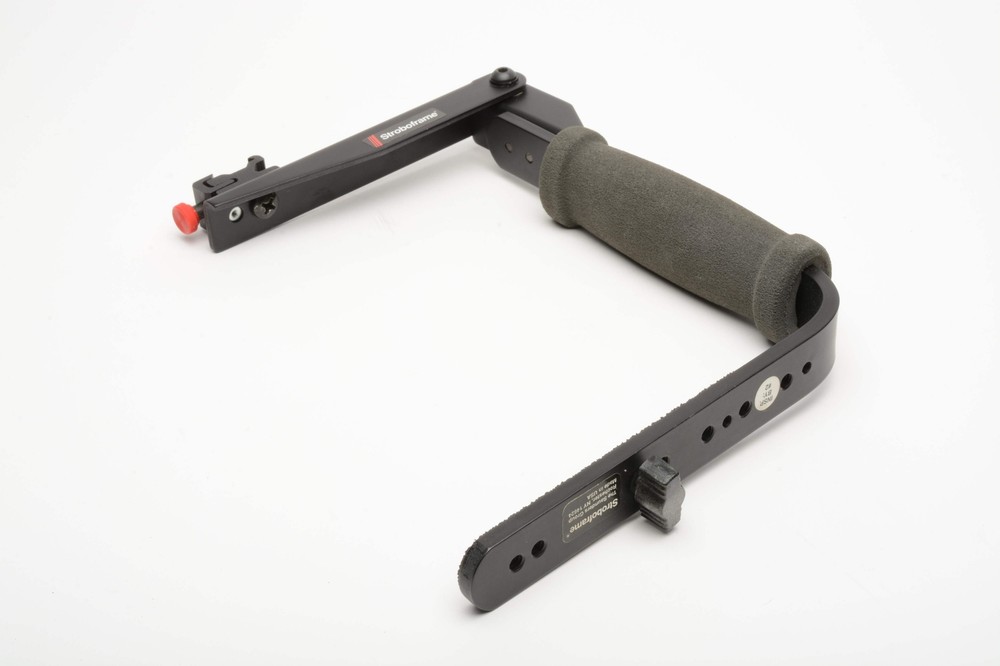 Stroboframe Quick flip 35mm camera flash bracket, Nice & Clean