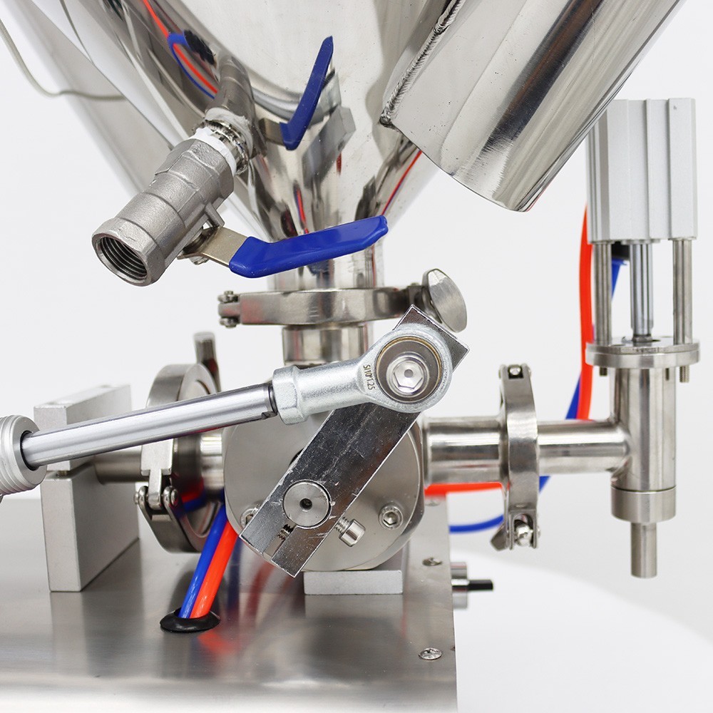 Single Head 5-50ml Paste Liquid Heating Stirring Filling Machine 110V Pneumatic