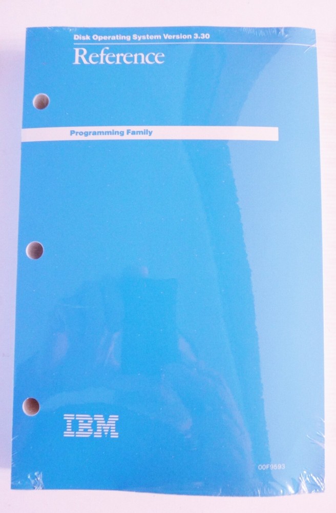 Vintage IBM DOS Disk Operating System 3.30 Software Diskettes Box Binder Manuals