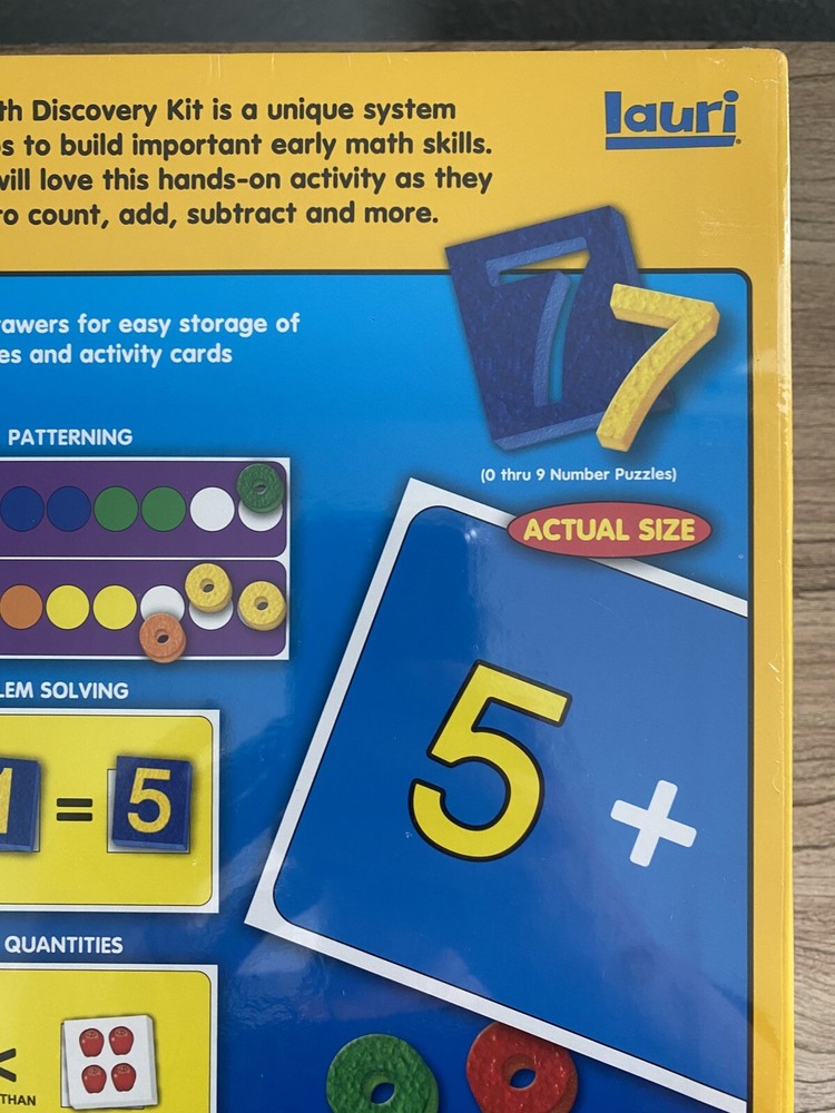 Lauri Early Learning Math Discovery Kit Count Add Subtract Compare Patterns NEW