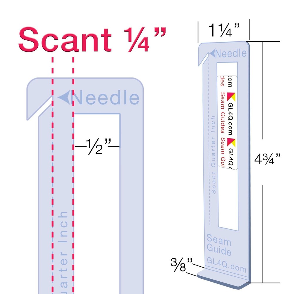Easy Seam Guide set Guidelines4Quilting sewing accessory tool