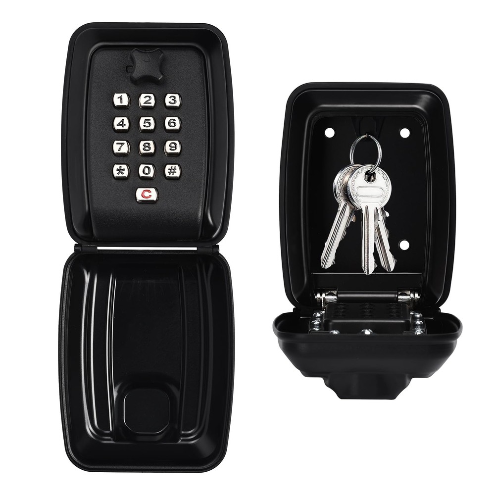 Key Lock Box for Outside Wall Mount - Waterproof Digital Code Realtor Lockbox...