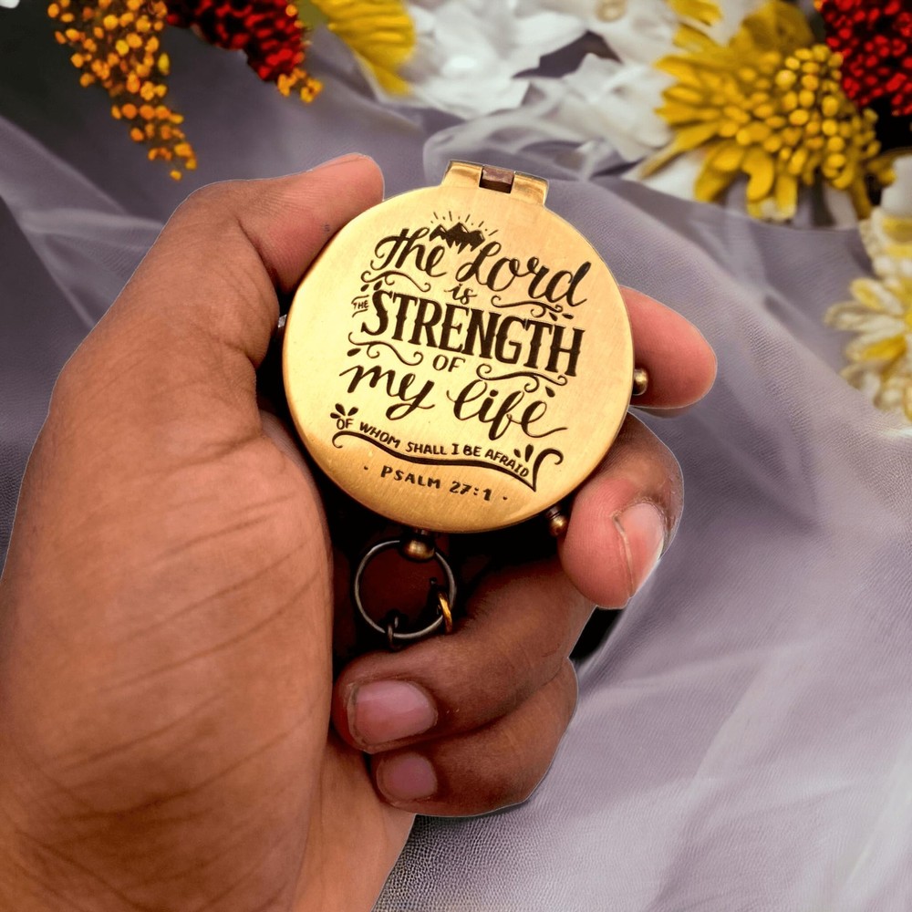 Be Strong Compass Baptism Gift Religious Inspirational Gift Son Daughter