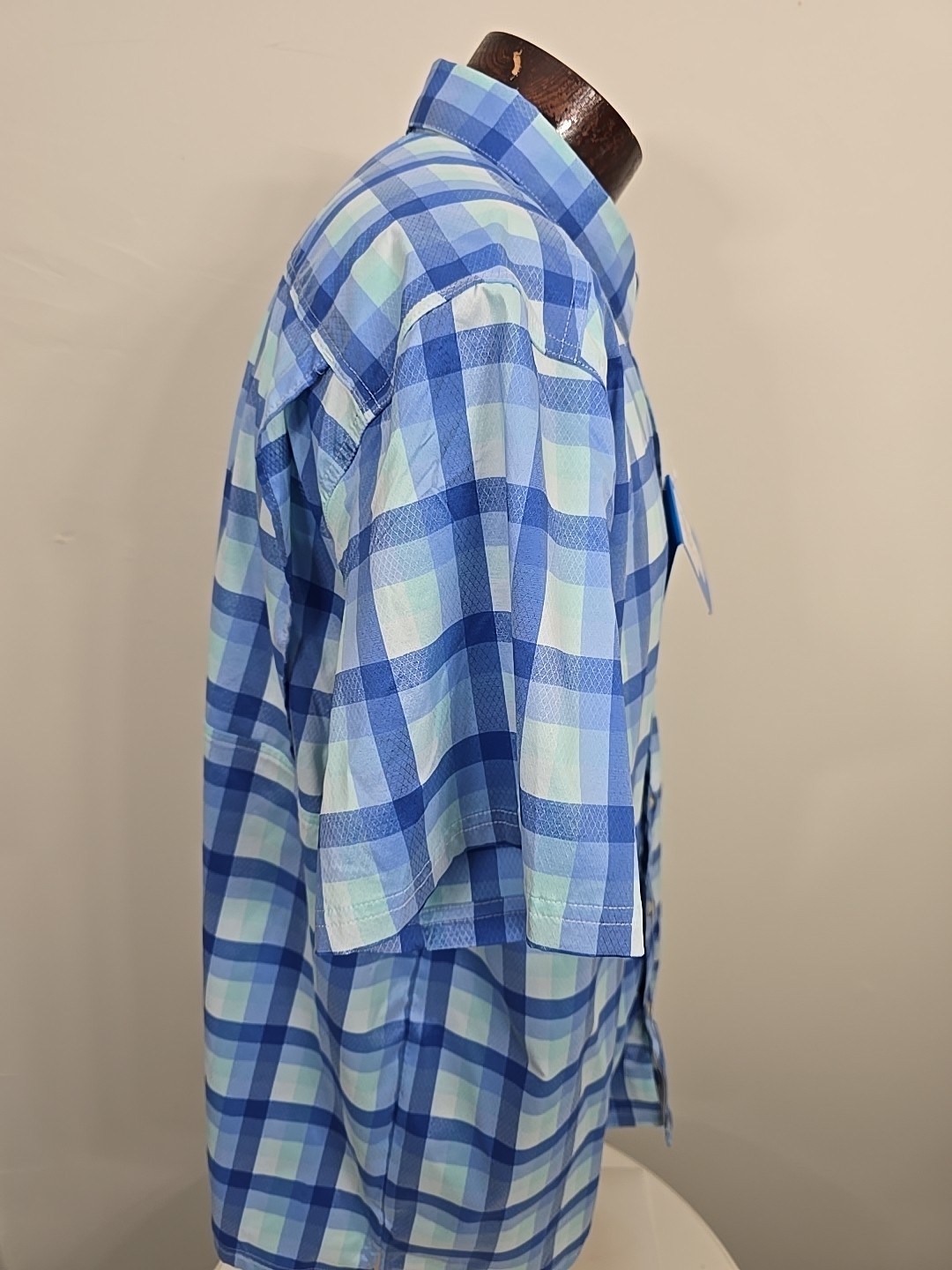 Columbia Super Bluefin Winds Camp Shirt XL New With Tags