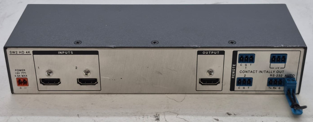 Extron SW2 HD 4K HDMI Switcher - 2 Input 1 Output
