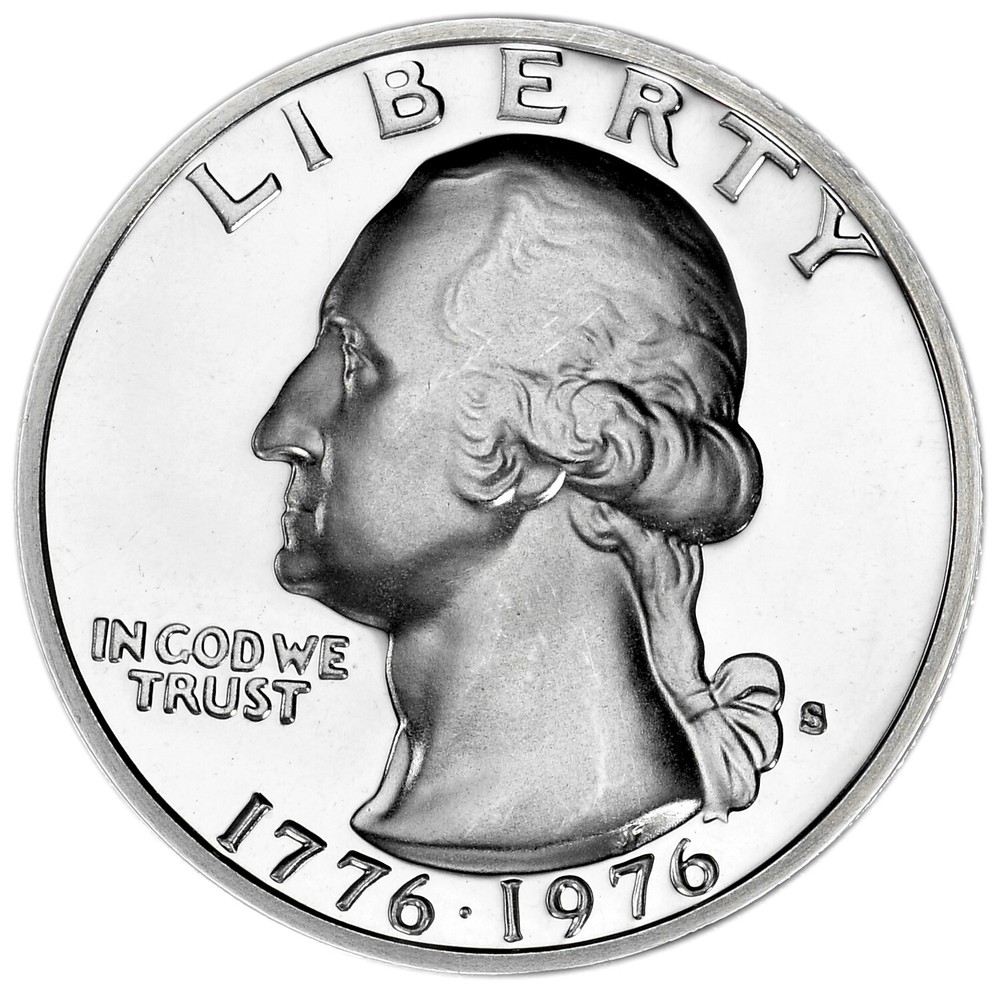 1976 S 25C US Silver Proof Washington Quarter