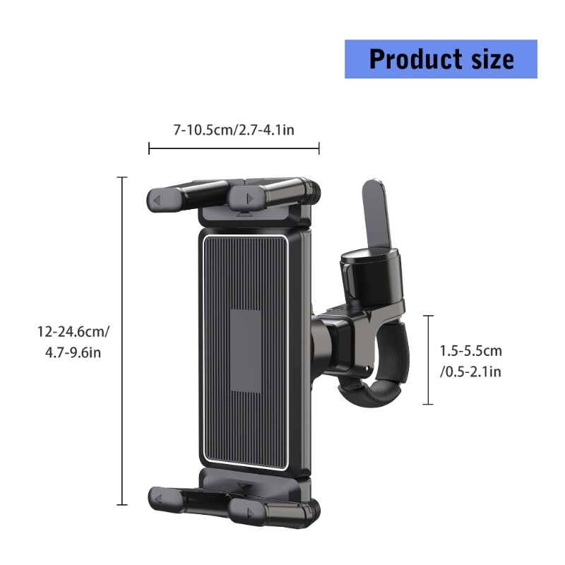 Tablet Mount Rack Bracket For Exercise Machine Phone Tablets 360 Degree Rotating