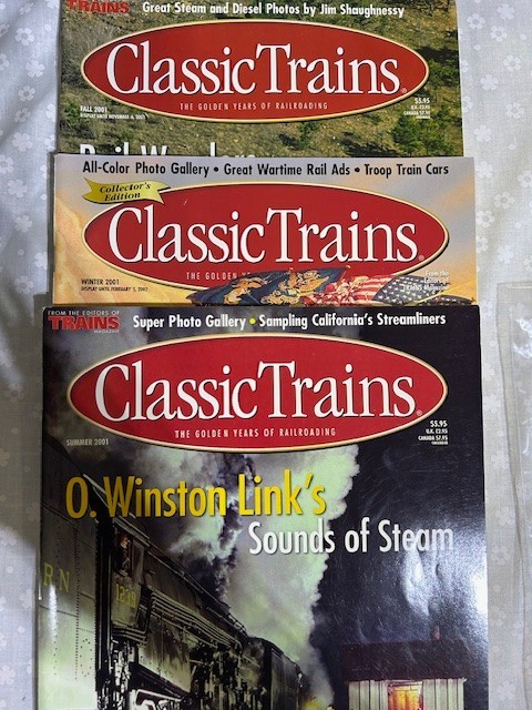 Classic Trains Magazine Winter, Summer, Fall  2001