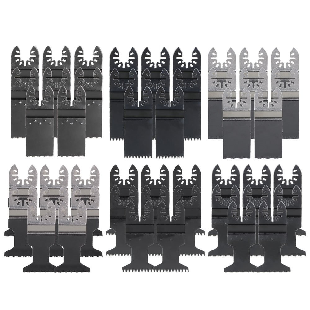 48 Pcs Bi-metal Universal Oscillating Multitool Quick Release Saw Blades Set