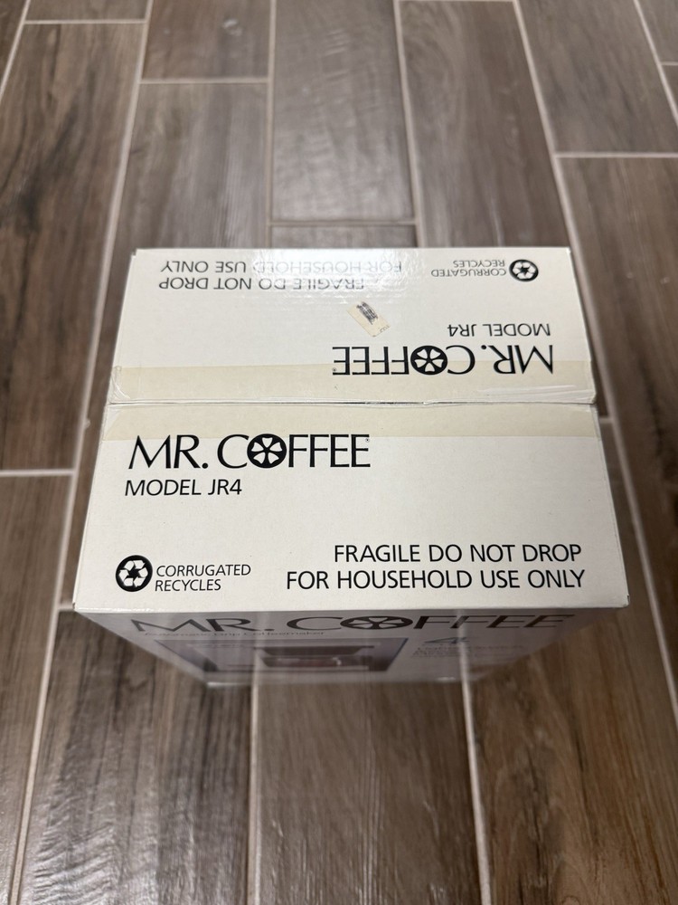 Mr. Coffee Brewer 4 Cup Automatic Drip JR-4 Coffee Maker Machine Classic White