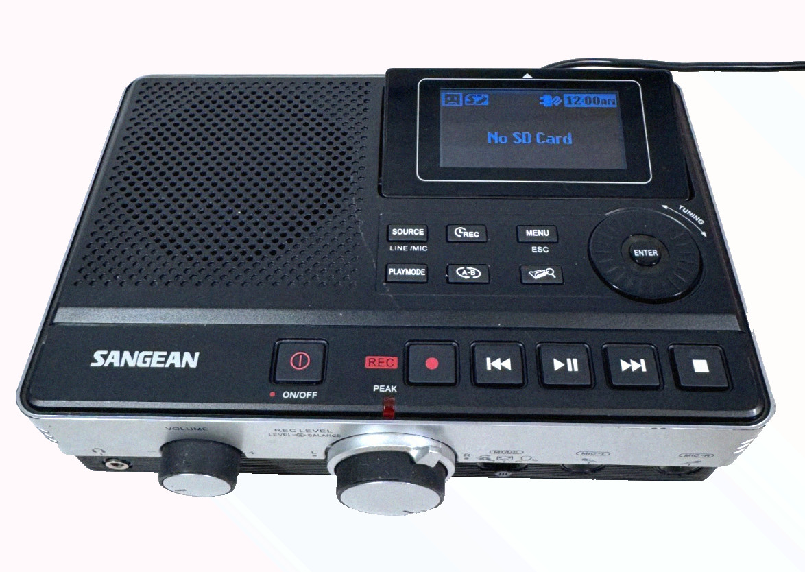 Sangean DAR-101 Professional Grade MP3/WMA Digital Recorder - WORKS, READ