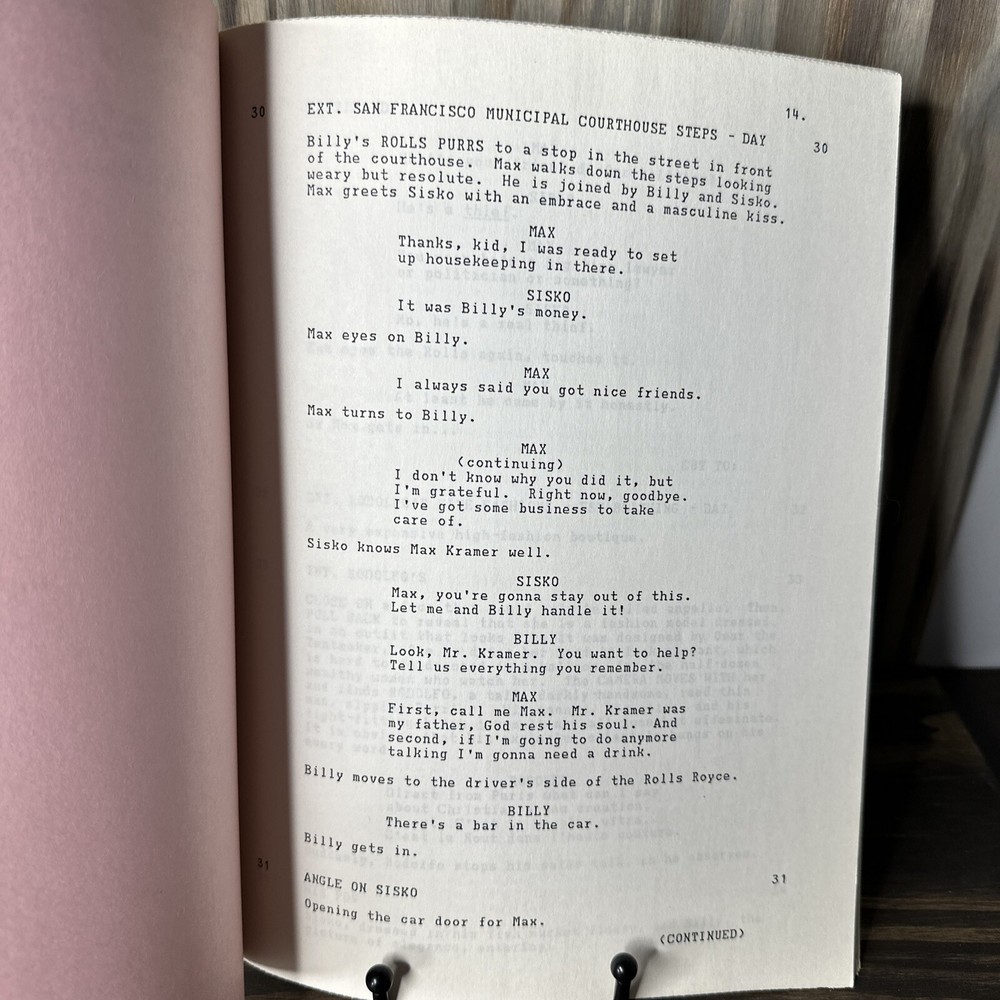 Double Dare Script | Double Diamond | Billy Dee Williams | 1985 | Original