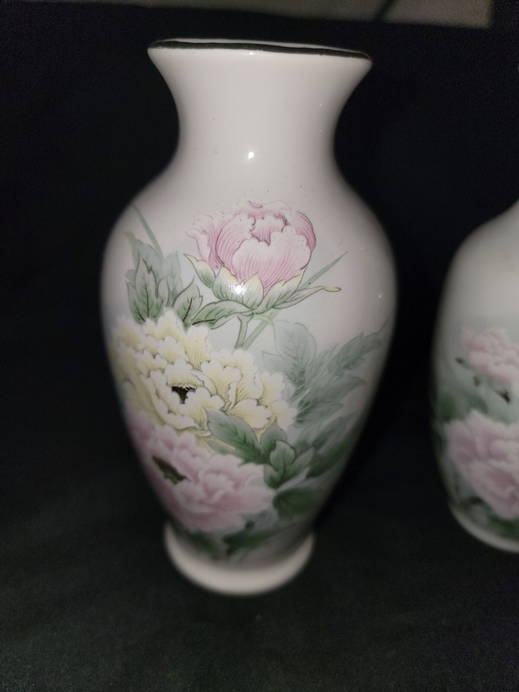2 Interpur Ceramic Bud Vase 7 inch tall