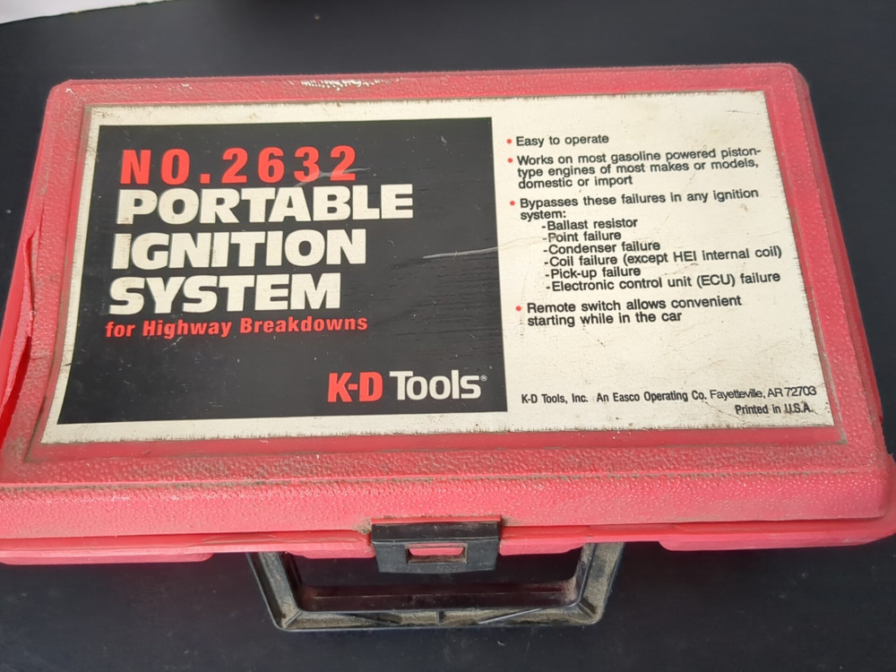 KD Tools 2632 Portable Ignition System Bypass for Breakdowns K-D W/Red Case READ