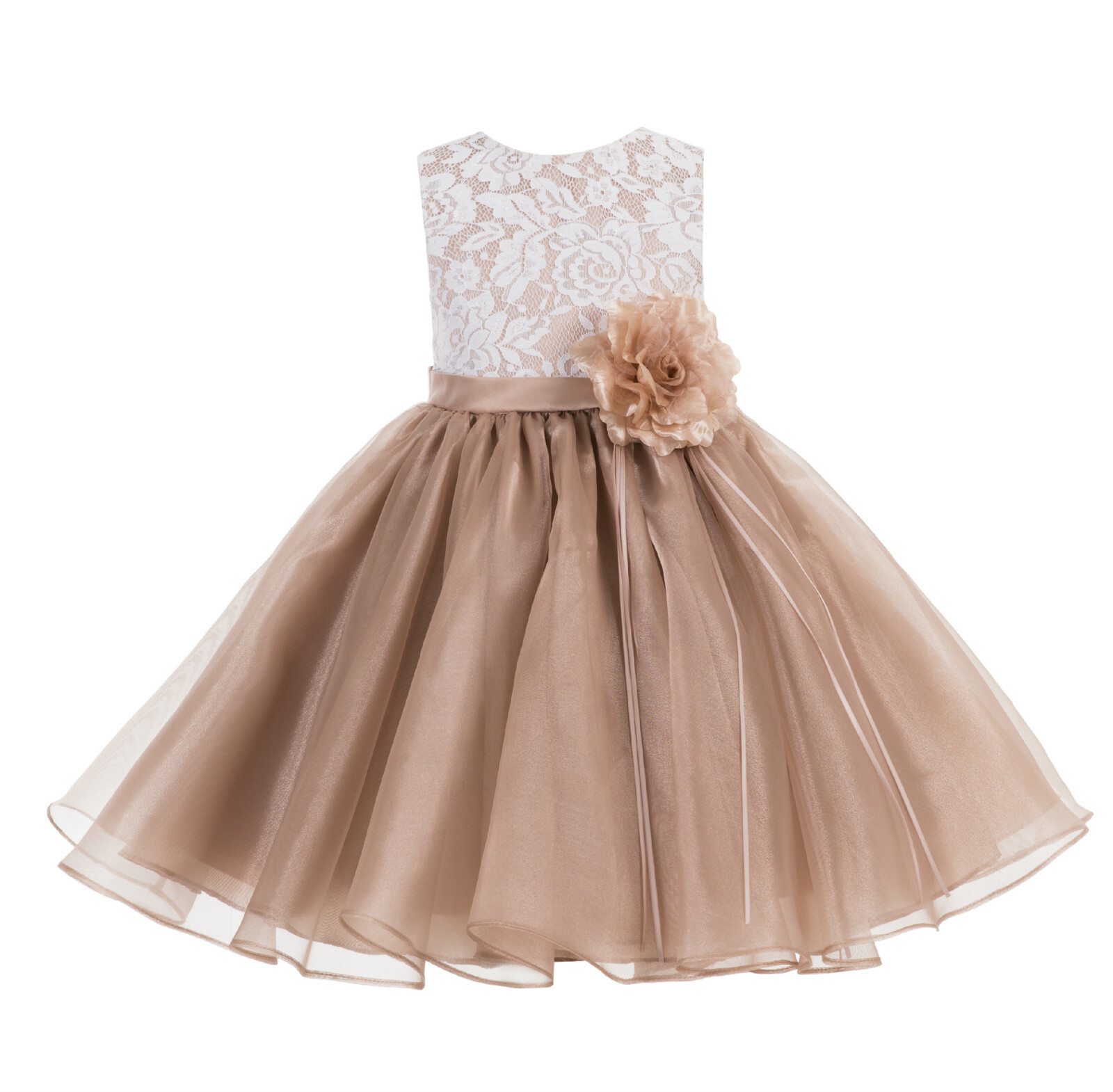 Lace Flower Girl Dress Pageant Dress Formal Toddler Dresses Graduation Dresses
