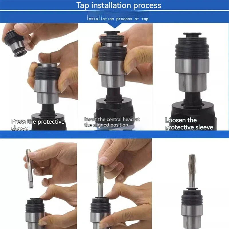 M3-M12 Pneumatic Tapping Machine Thread Machine With Clutch Overload Protection