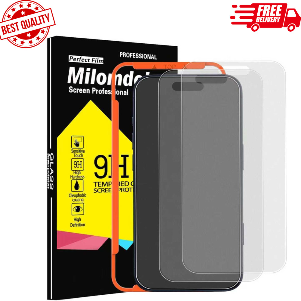 3 Pack Matte Screen Protector for iPhone 17 Pro Max Tempered Glass, Shatterproof