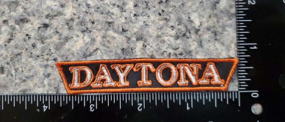 Daytona Patch. Sew On. 4"x .75"