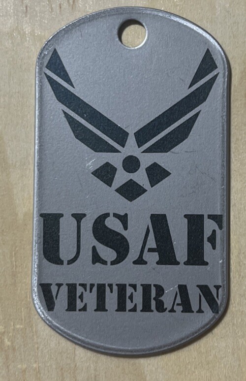 USAF Veteran Dog Tag