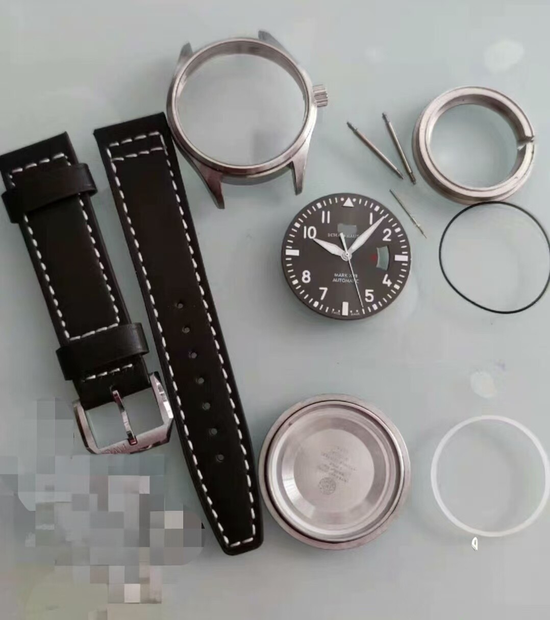 40MM Stainless Steel Watch Case With Band Kit for  Mark17 2824