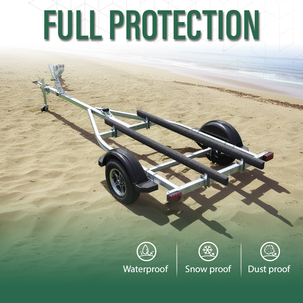 18" x 50' Ribbed Bunk Carpet / Marine Boat Trailer Runners / Outdoor - Black