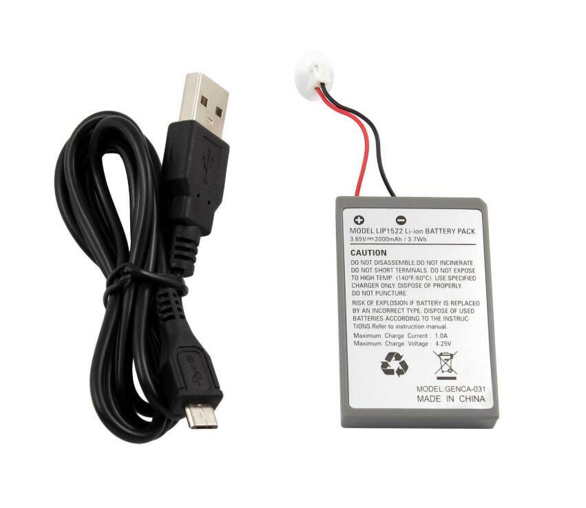 Battery for Sony PlayStation PS3 / PS4 / PS4 PRO /PS5 controller +Charging Cable
